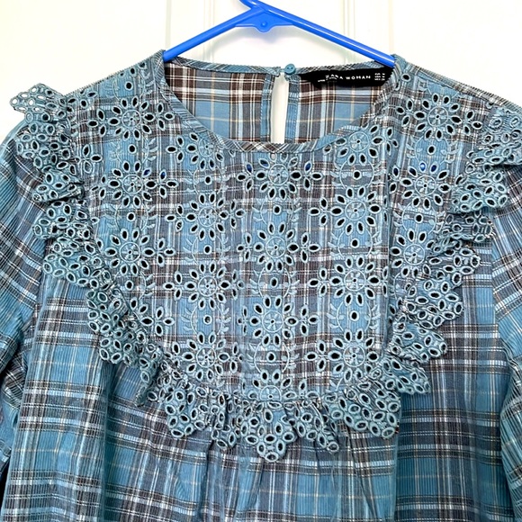 3/$25 Zara Flannel Top - Picture 6 of 6